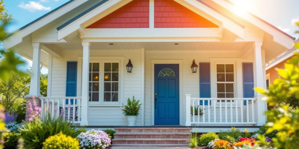 Maison rénovée sous le soleil, saison idéale pour rénover.